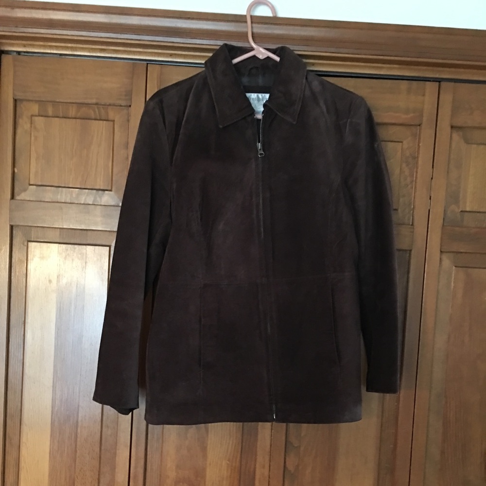 Brown suede jacket